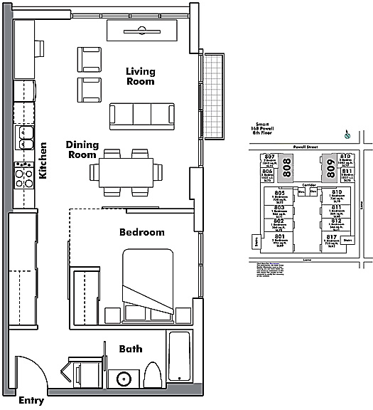 Floor plan 809