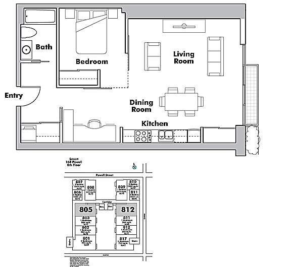 Floor plan 805