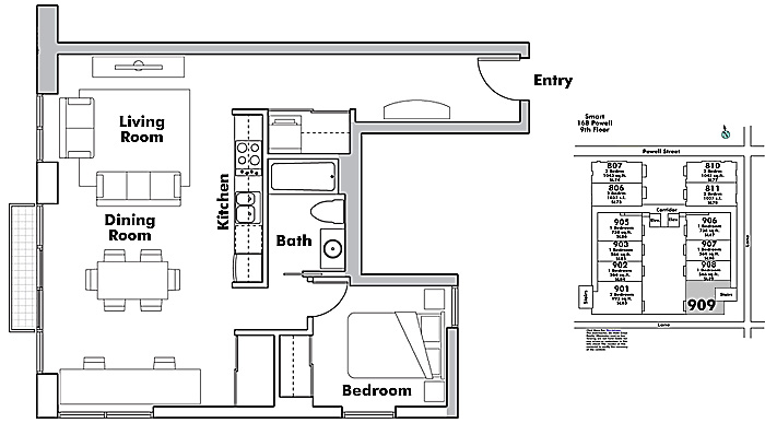 Floor plan 909
