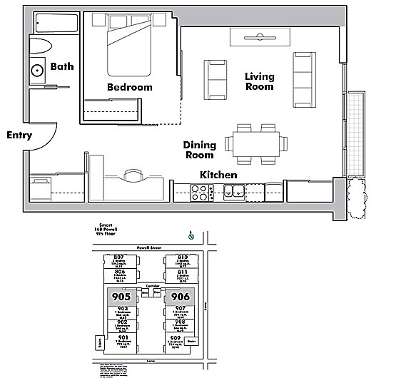 Floor plan 906