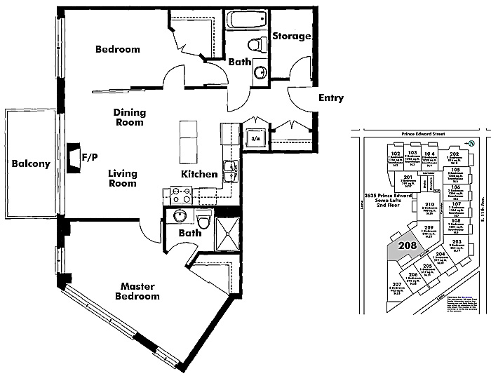 Floor plan 208