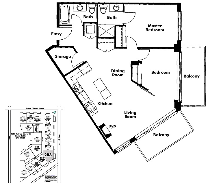 Floor plan 203