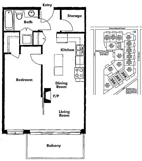 Floor plan 206