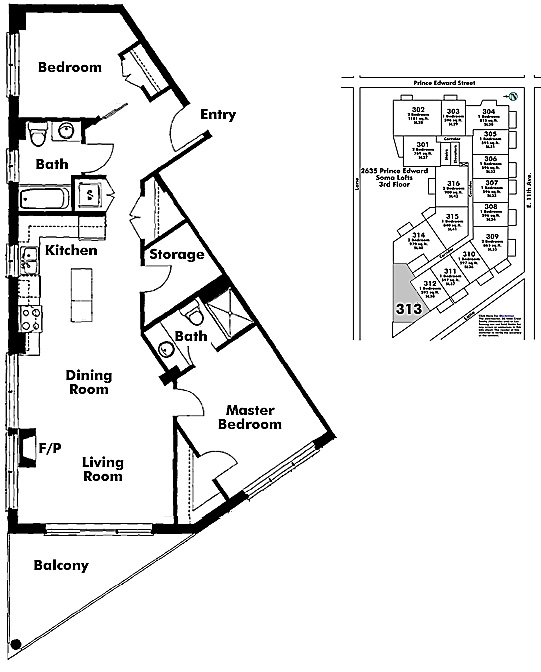 Floor plan 313