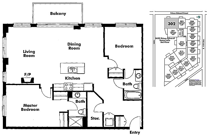 Floor plan 302