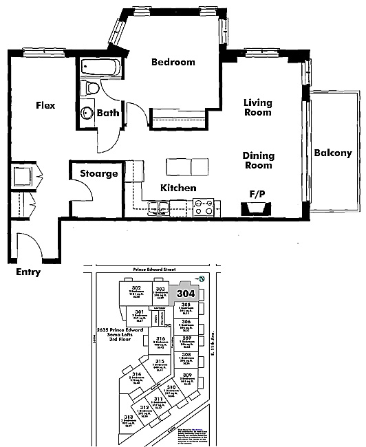 Floor plan 304