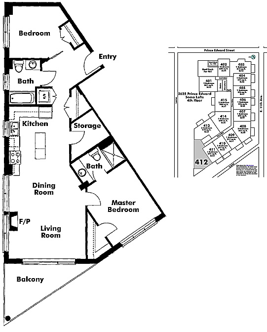 Floor plan 412