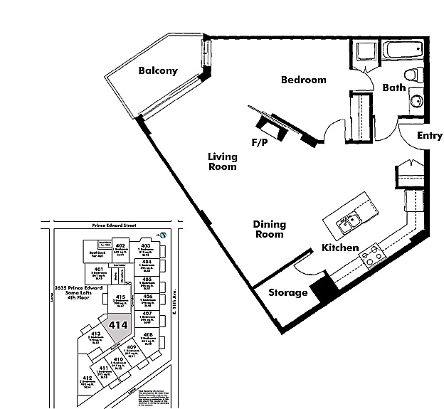 Floor plan 414