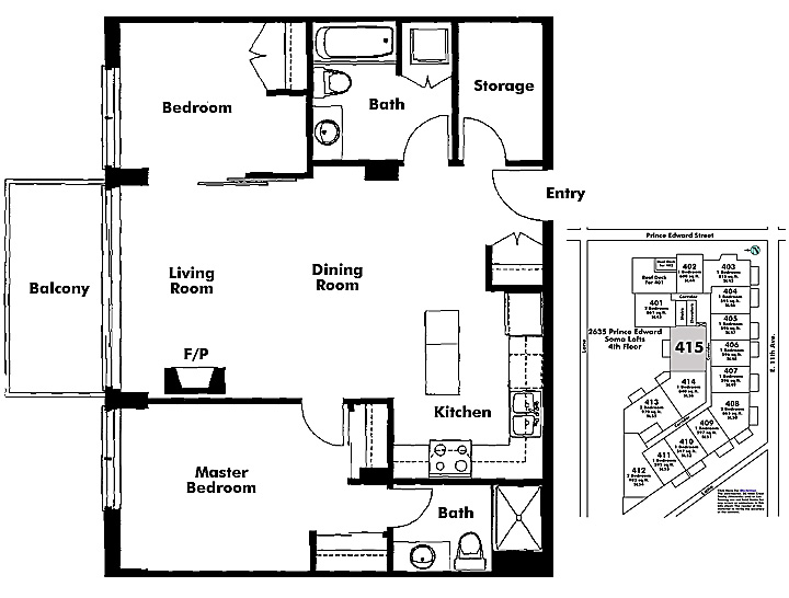 Floor plan 415