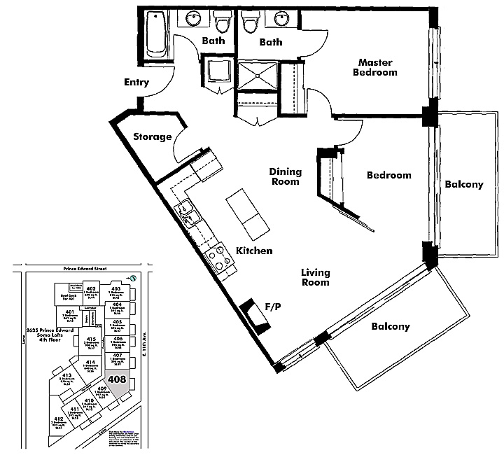 Floor plan 408