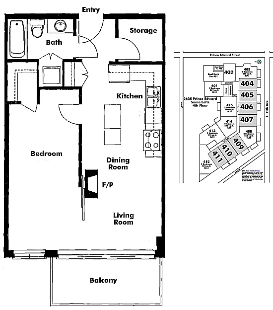 Floor plan 405
