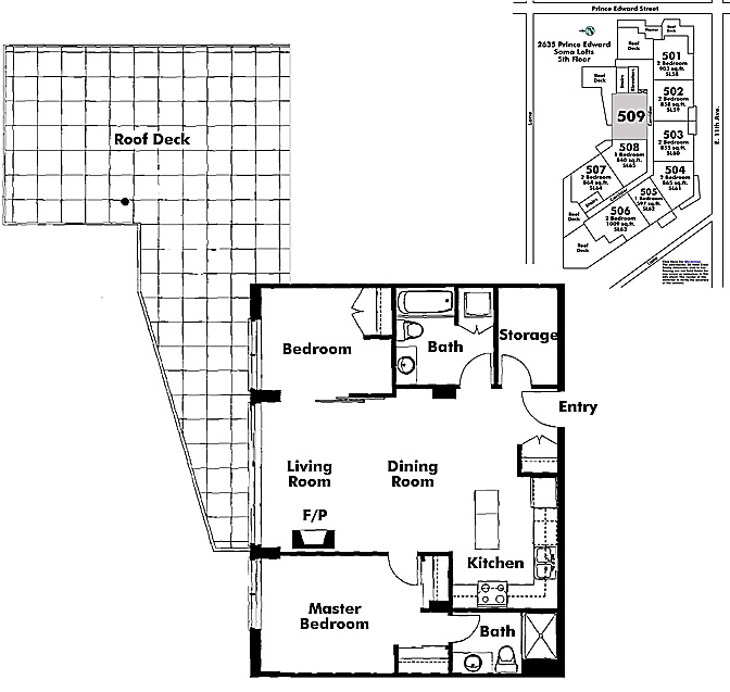 Floor plan 509
