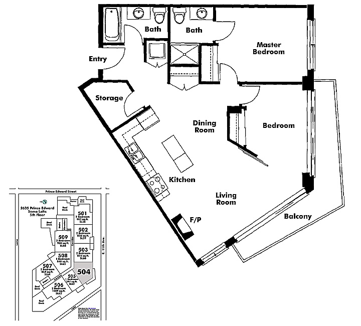 Floor plan 504