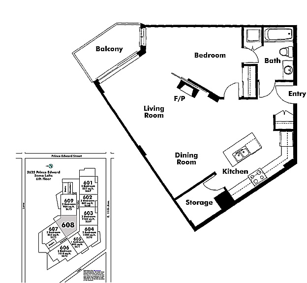Floor plan 608