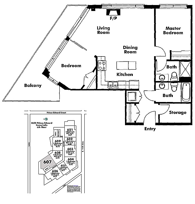Floor plan 607