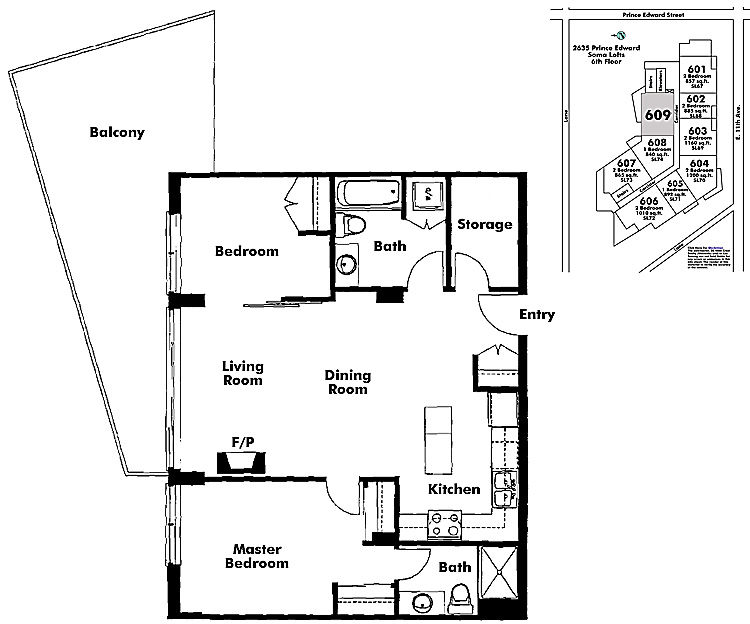 Floor plan 609