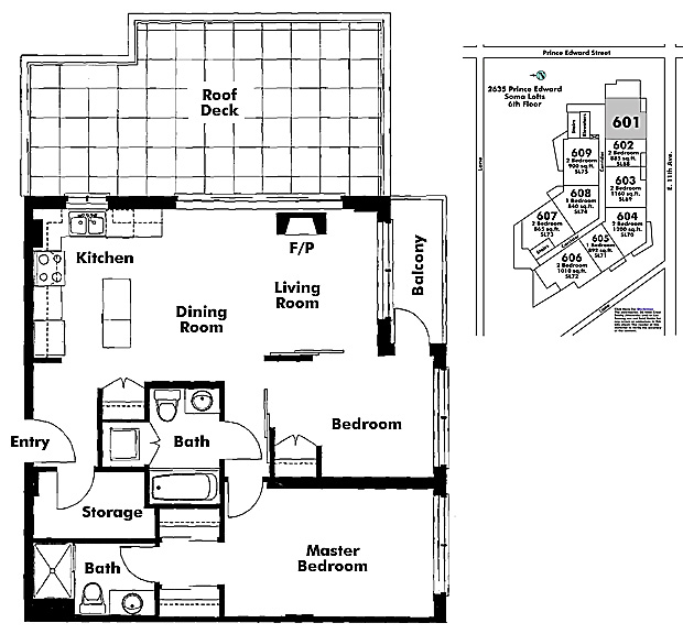 Floor plan 601