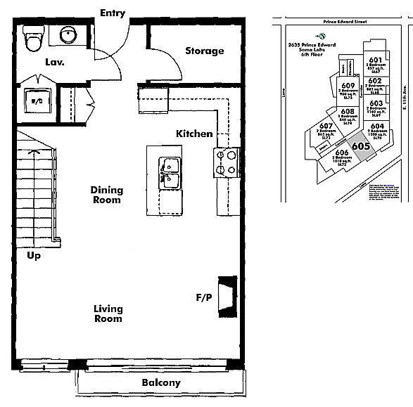 Floor plan 605