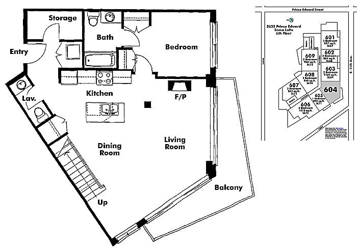 Floor plan 604