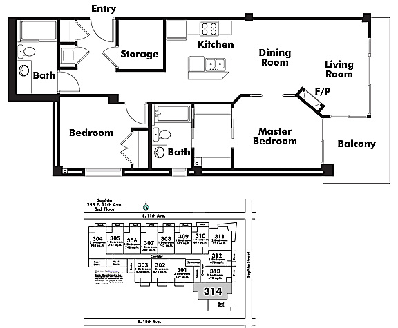 Floor plan 314