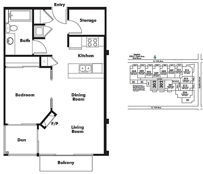 Floor plan 302