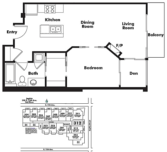 Floor plan 312