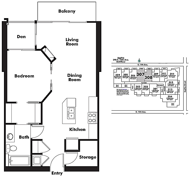 Floor plan 307