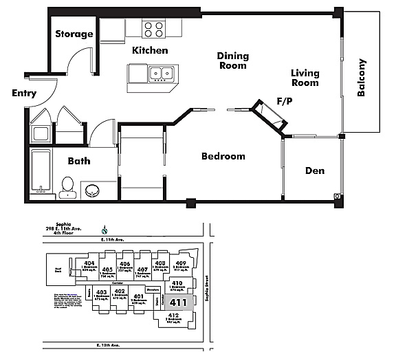 Floor plan 411