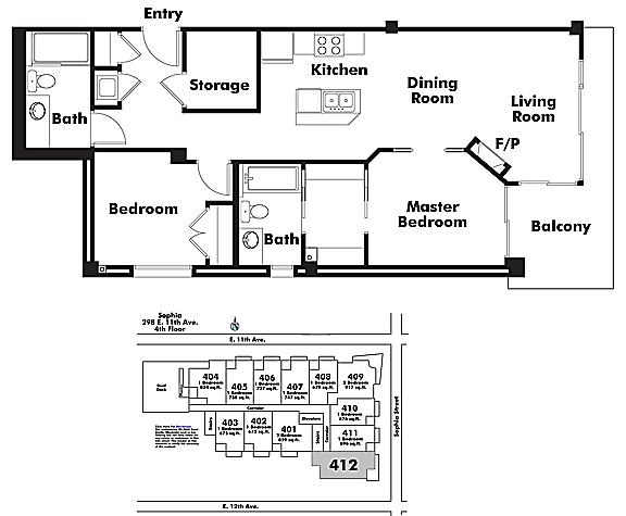 Floor plan 412