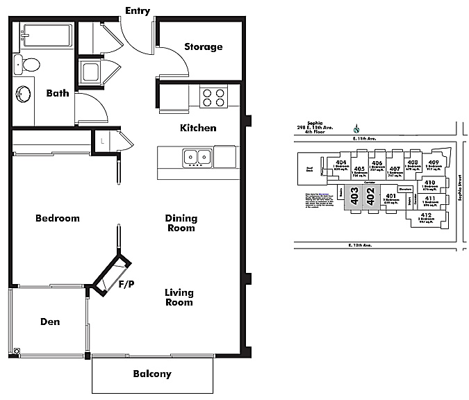 Floor plan 402