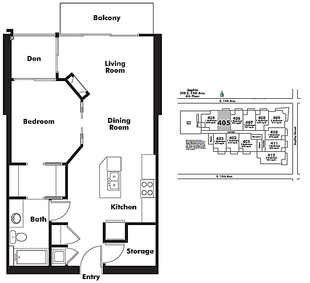 Floor plan 405