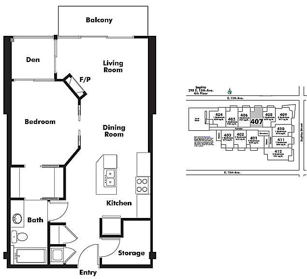 Floor plan 407