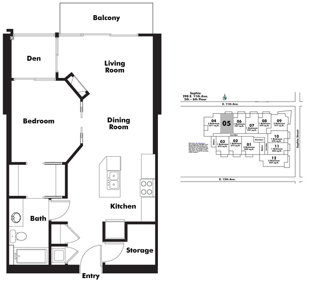 Floor plan 505