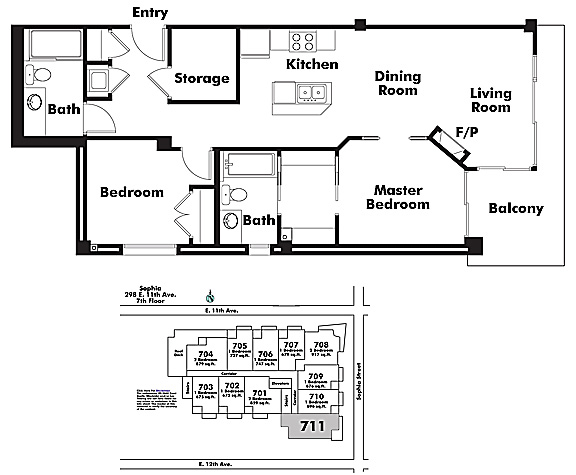 Floor plan 711