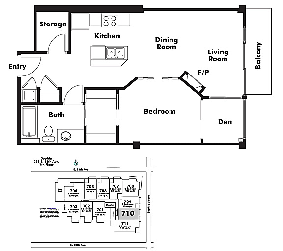 Floor plan 710