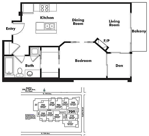 Floor plan 709