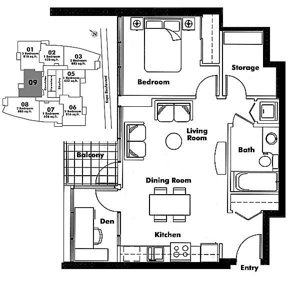 Floor plan 609