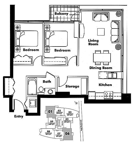 Floor plan 601