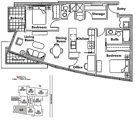 Floor plan 1208