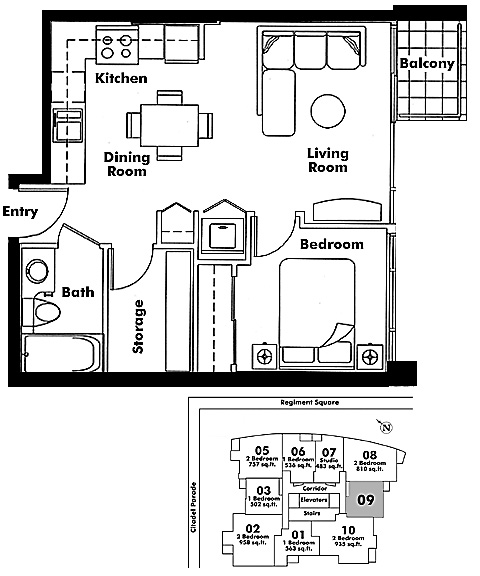 Floor plan 609