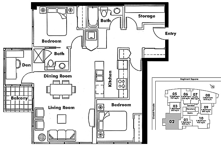 Floor plan 602