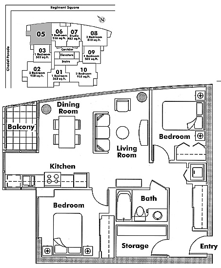 Floor plan 605
