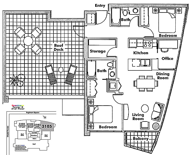 Floor plan 3105