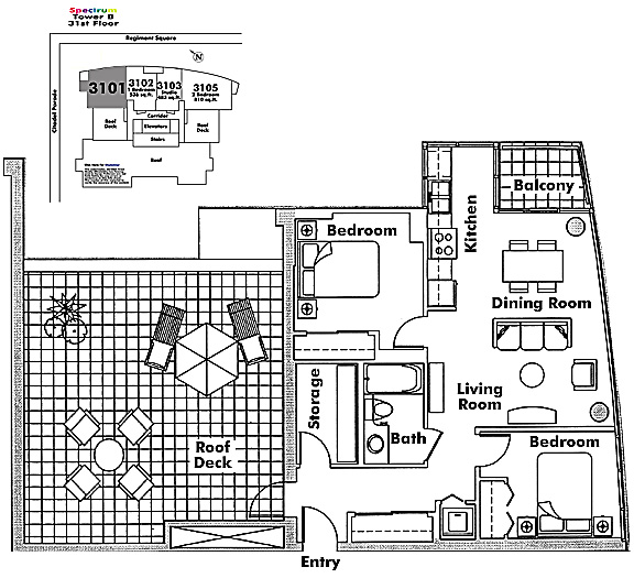 Floor plan 3101