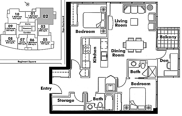 Floor plan 602