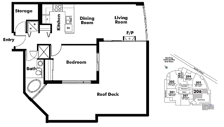 Floor plan 206