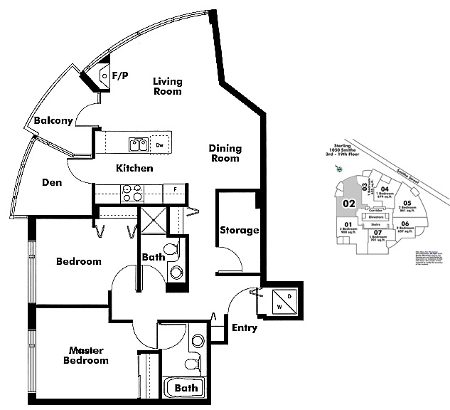 Floor plan 602