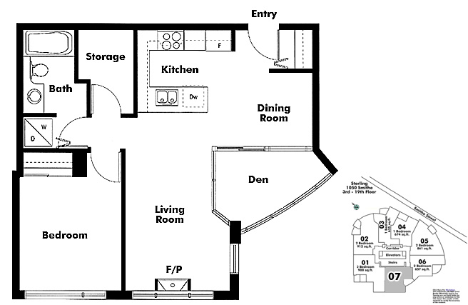 Floor plan 607