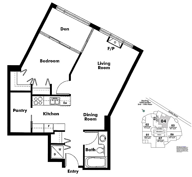 Floor plan 504