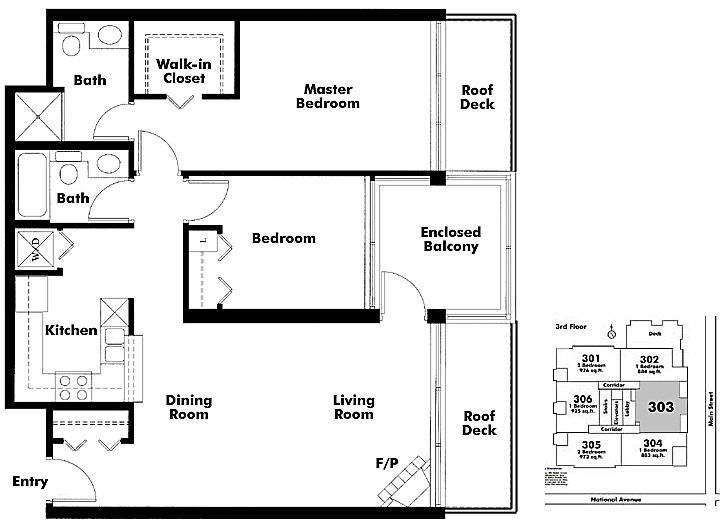 Floor plan 303